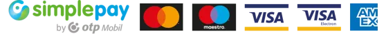 A kényelmes és biztonságos online fizetést a SimplePay biztosítja. Bankkártya adataid nem jutnak el hozzám.