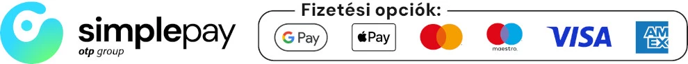 A kényelmes és biztonságos online fizetést a SimplePay biztosítja. Bankkártya adataid nem jutnak el hozzám.